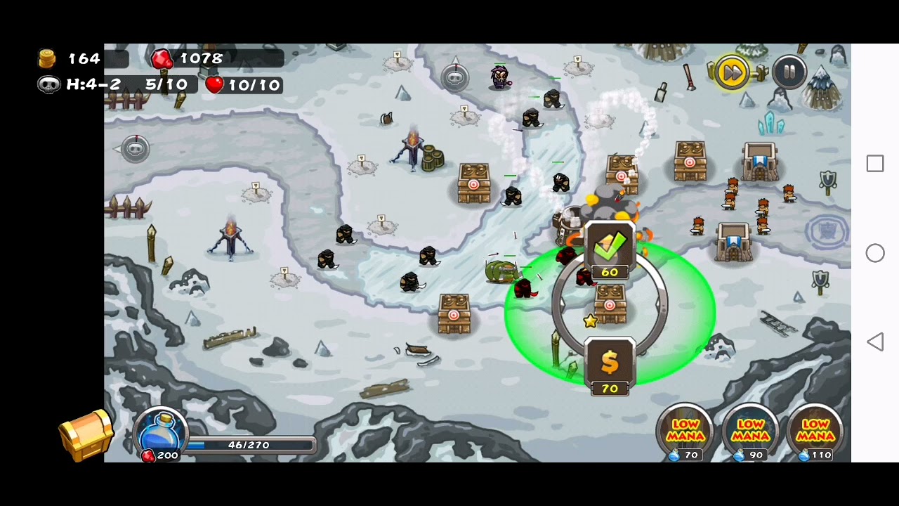 Horde defense - level 4-2 Hard Ice cave (5 stars)
