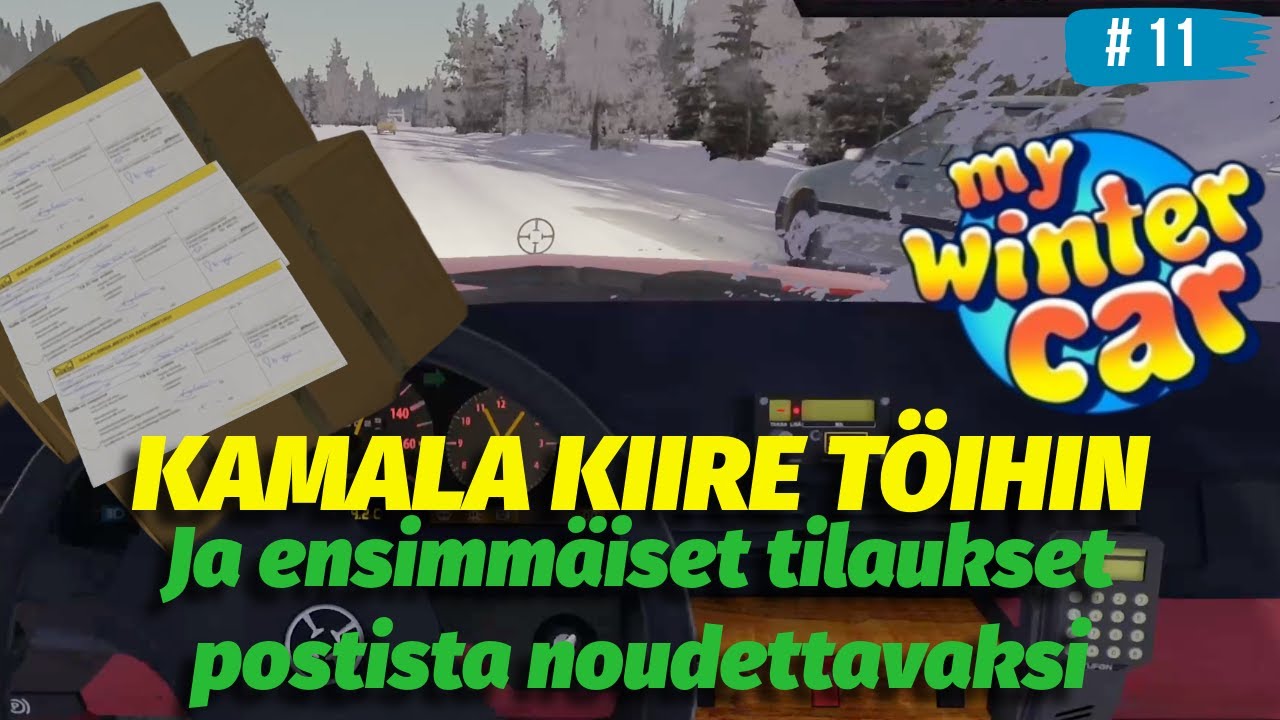 KAMALA KIIRE TÖIHIN! – Vaarallisia ohituksia ja Rivettin osia | My Winter Car K1J11