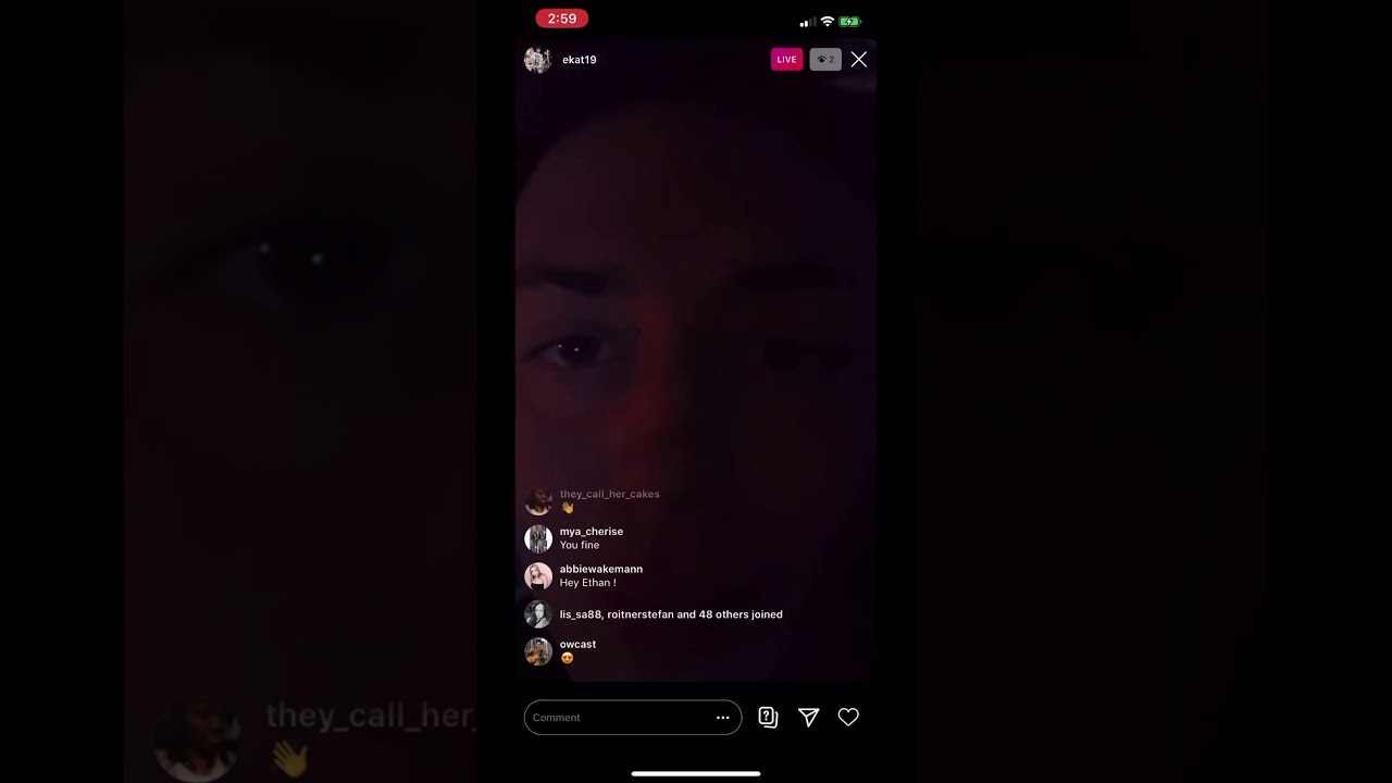 ethan cutkosky instagram live (april 27th, 2020)