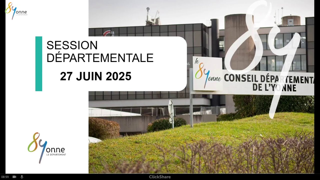 Session publique du Département de l'Yonne du 27 juin 2025 - partie 2