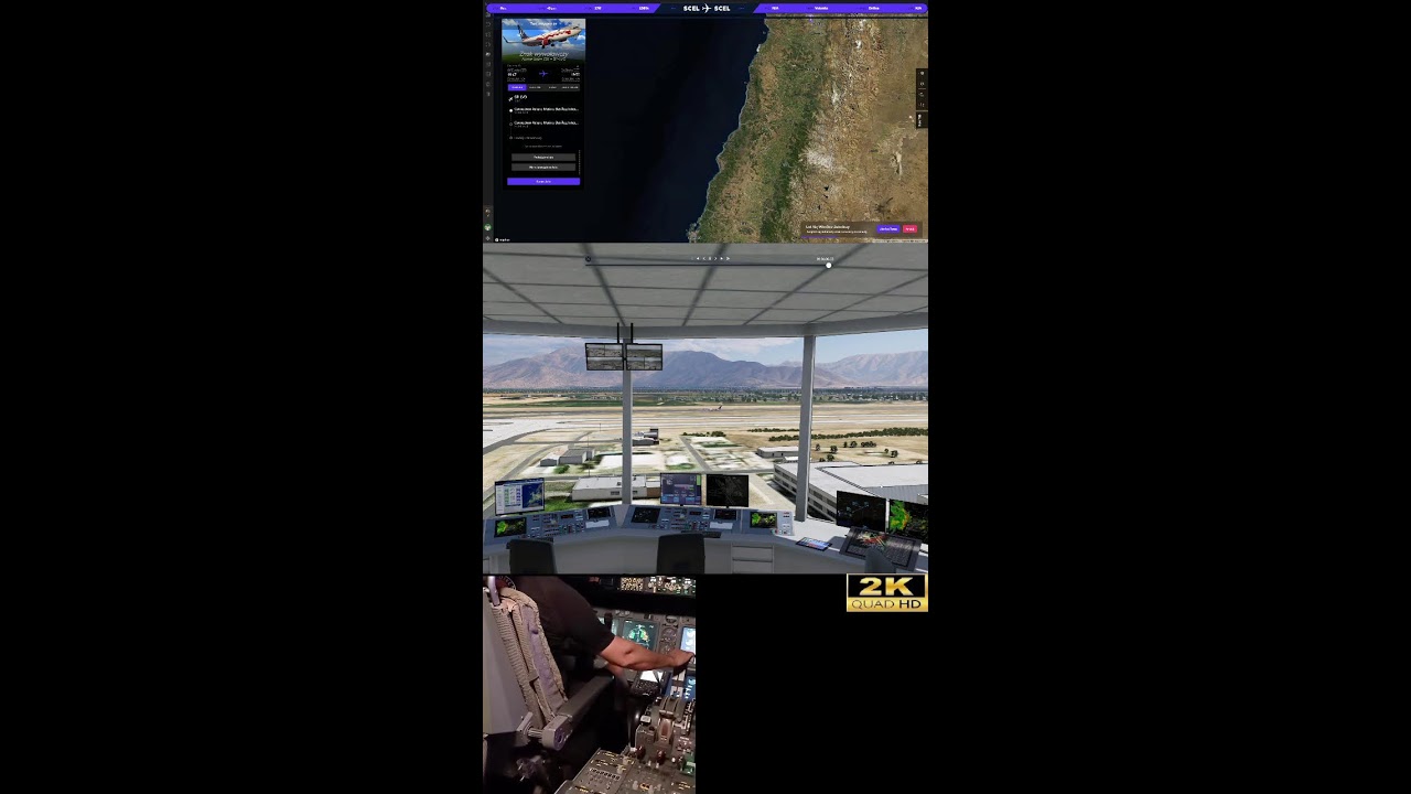 #55✈️ Lecimy z Profesjonalnym Pilotem SCIE - SCEL🔥 UN - REAL Boeing 737 Cpt. 🔴  LIVE (Portrait)
