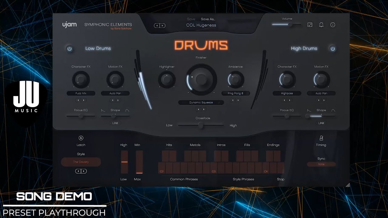 Symphonic Elements DRUMS by UJAM Instrument | Song Demo & Preset Playthrough