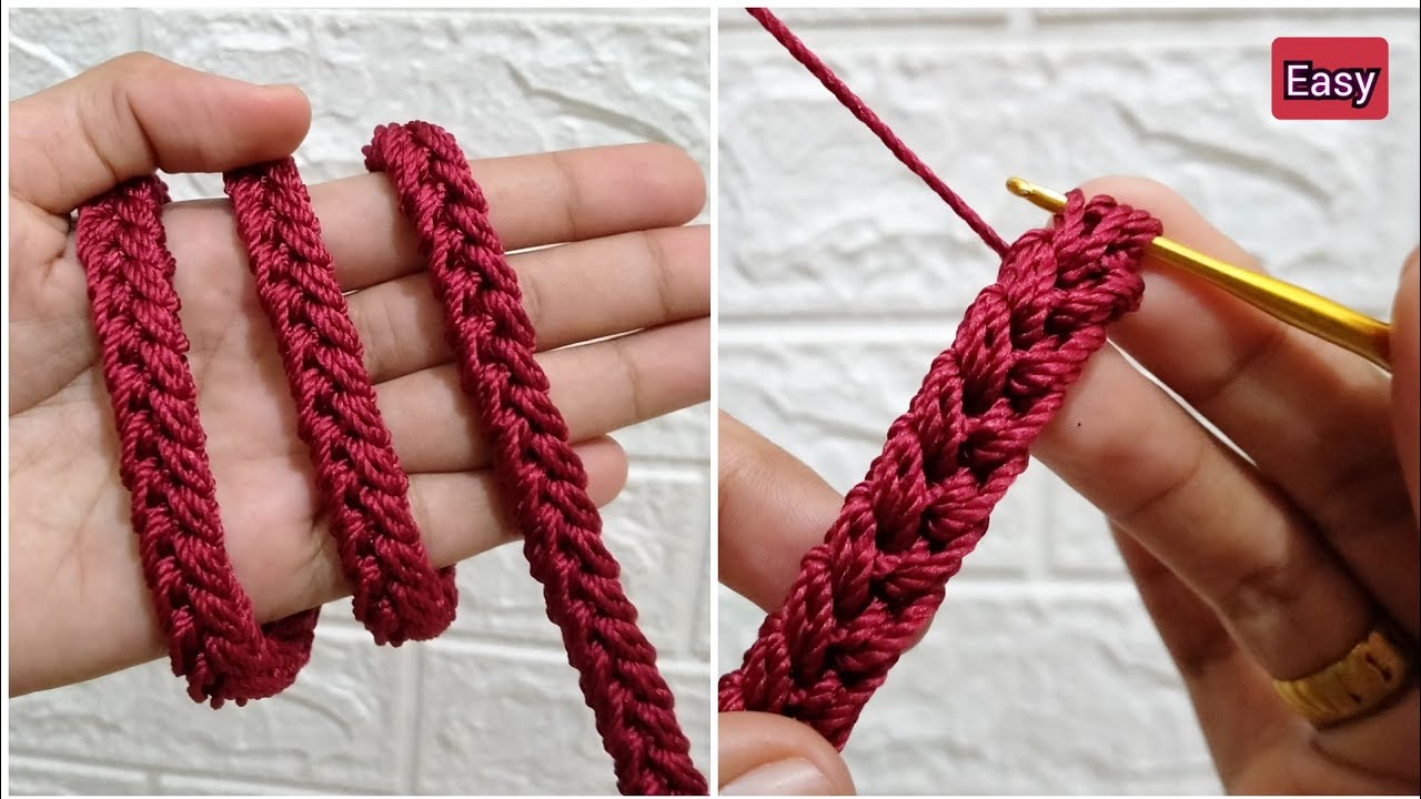 Tutorial Tali Tas Rajut Mini Terbaru  || Crochet Handle Bag