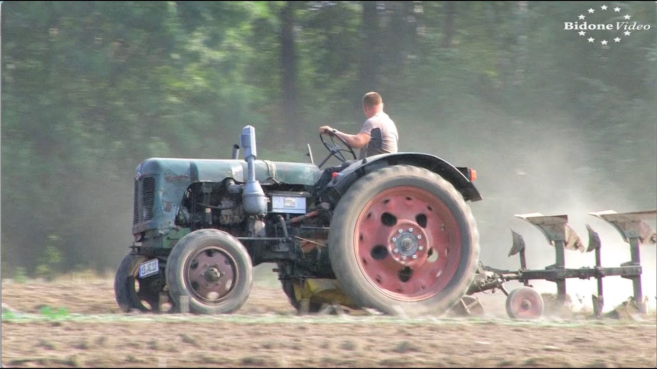 Röcknitzer Oldtimerpflügen 1-3 Historic Tractor Plowing