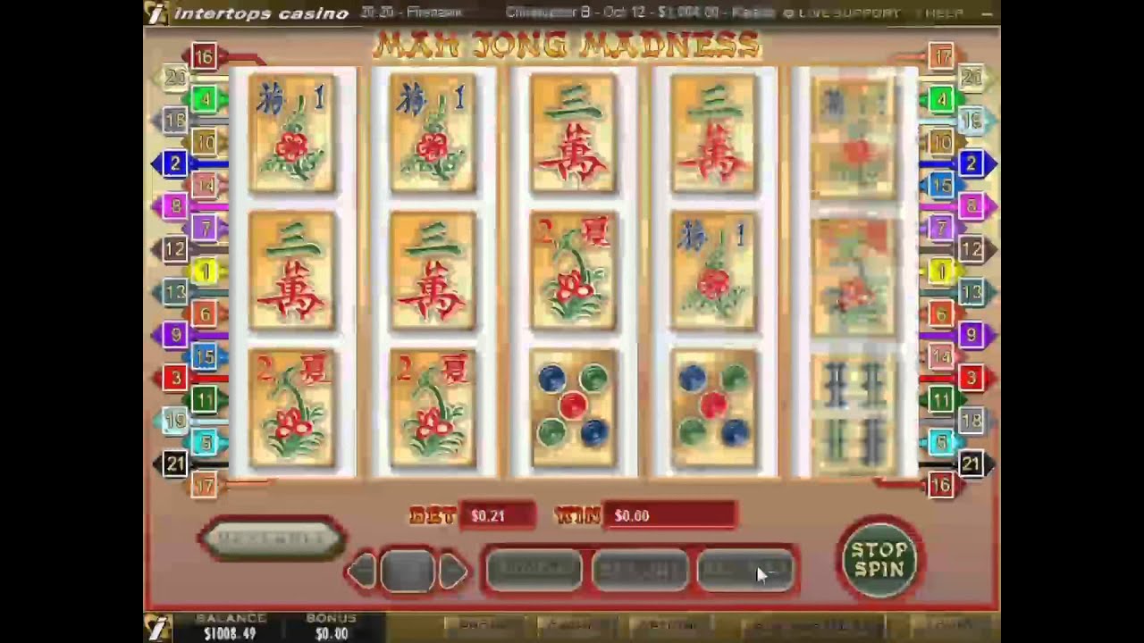Mahjong Madness Slot Machine at Intertops Casino
