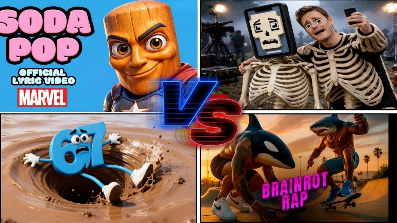 BRAINROT SUPERHEROES VS BRAINROT RAP VS SIX SEVEN