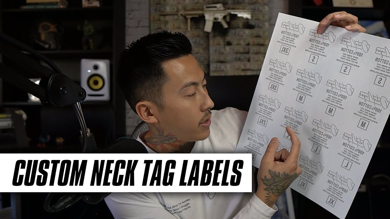 Custom Neck Labels for Your Clothing Brand | T-Shirt Neck Tag Labels