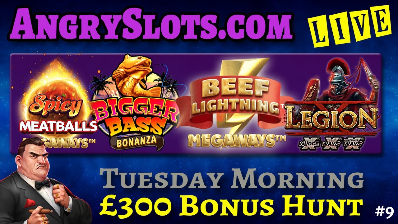 &pound;300 SLOTS BONUS HUNT - Tuesday morning with Angry Slots