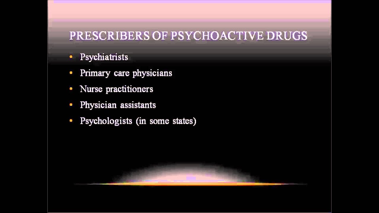 Psychopharmacology and Counseling