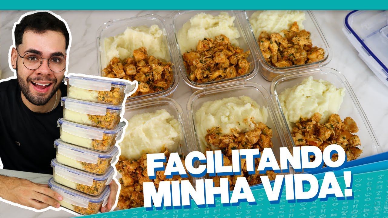 MARMITAS FIT PRA SEMANA | CARD&Aacute;PIO COMPLETO, SIMPLES, F&Aacute;CIL E DELICIOSO