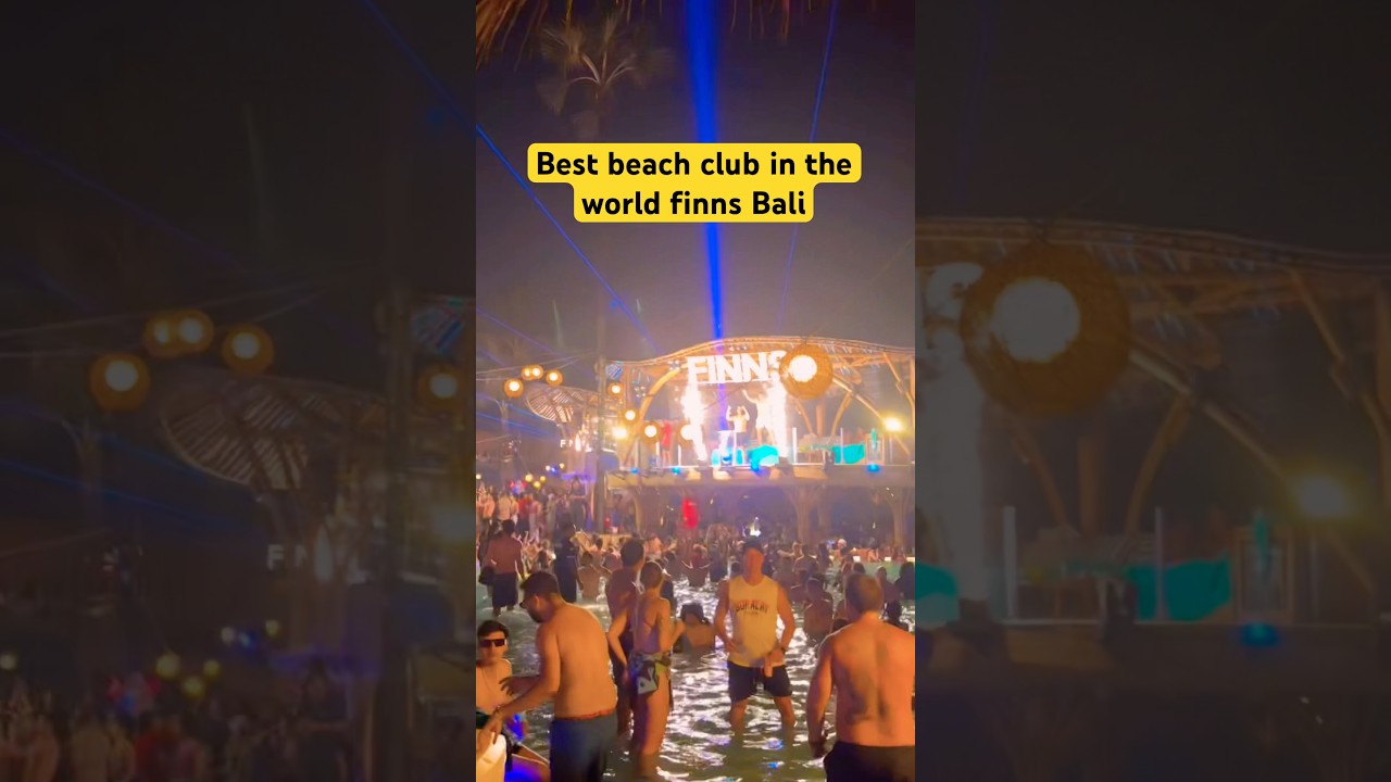 Best beach club in the world finns ￼ Bali 