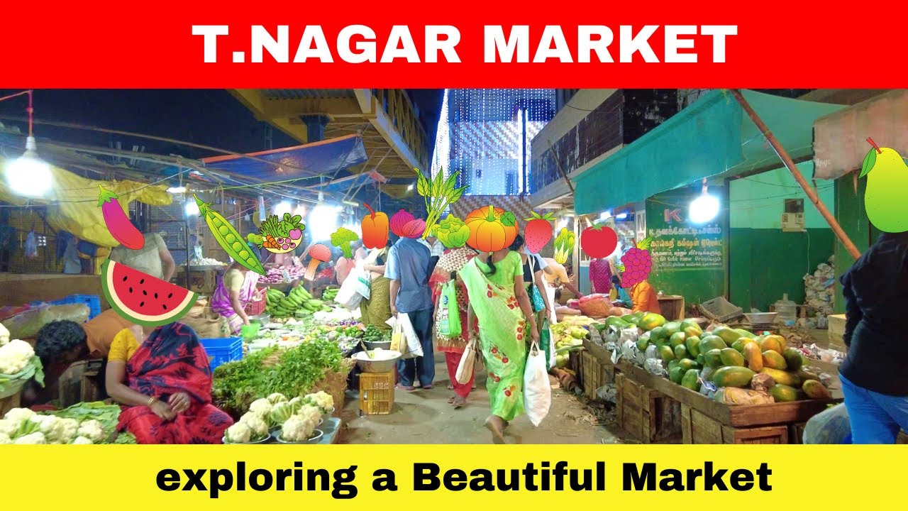 Exploring T. Nagar Market | 4K Walking Tour