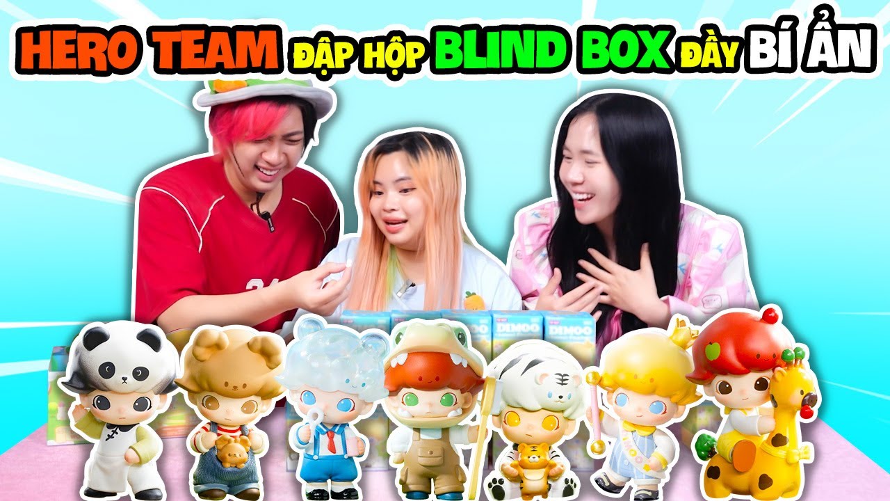 #HeroTeam Lần đầu tiên đập hộp blind box 😱 | DIMOO Animal Kingdom Series
