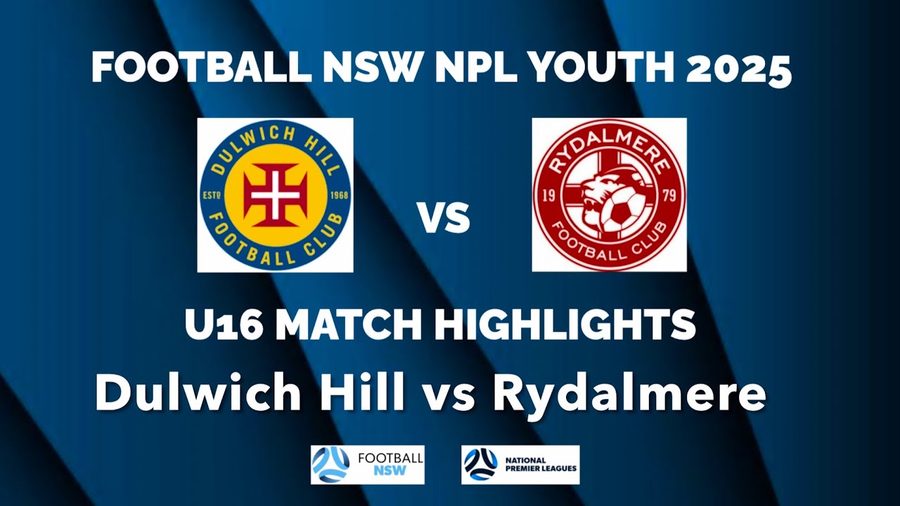 U16 NPL2 2025 R5: Dulwich Hill v Rydalmere Football Highlights