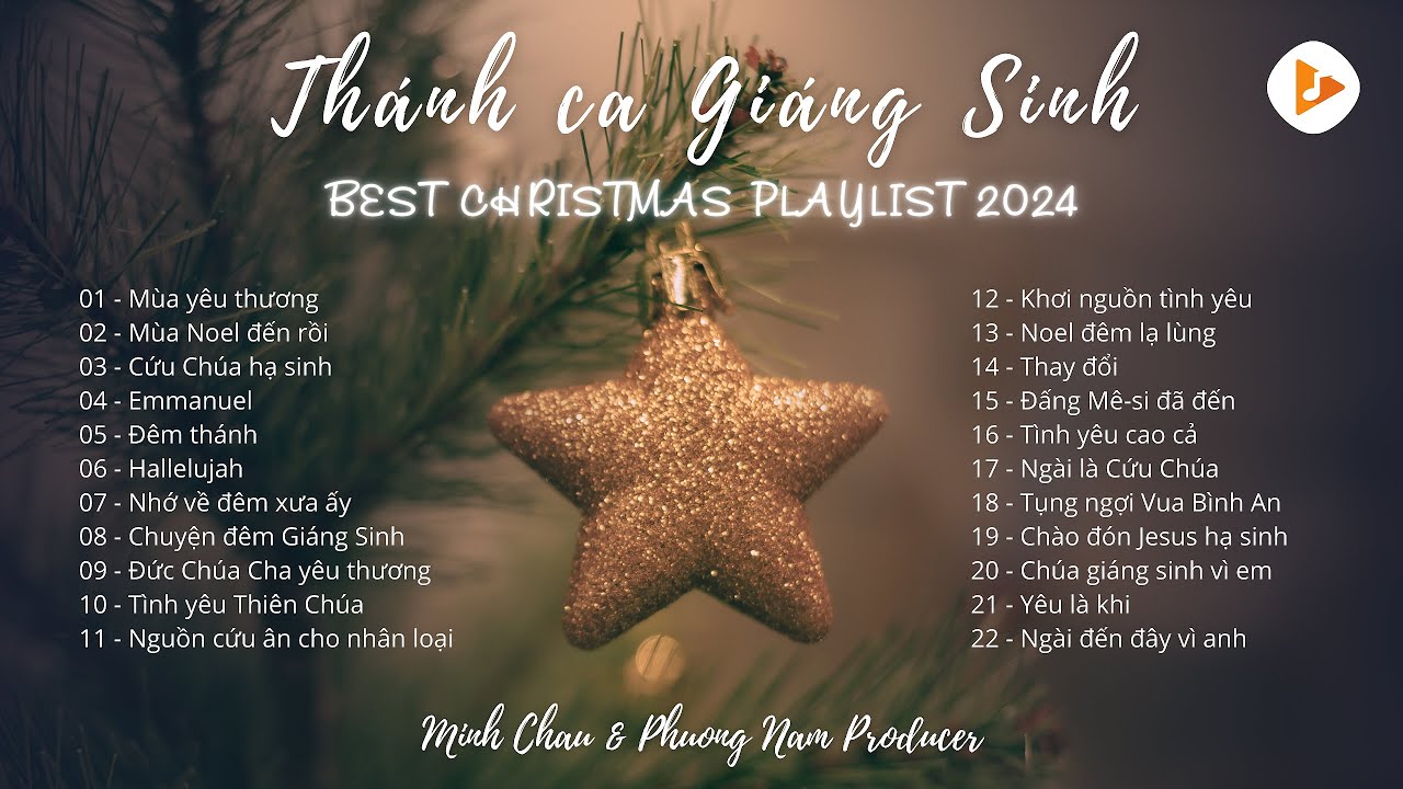 PLAYLIST THÁNH CA GIÁNG SINH HAY NHẤT 2025 // MINH CHÂU // BEST CHRISTMAS SONGS 2025 PLAYLIST