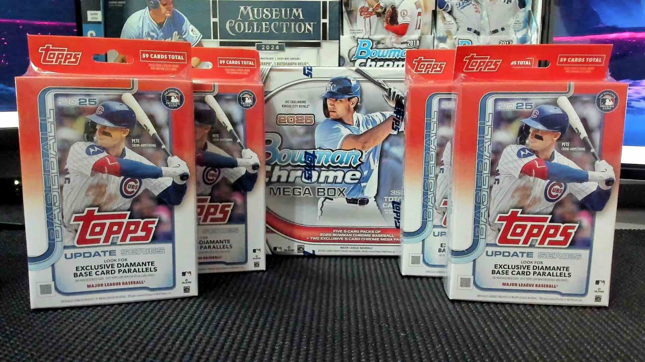2025 Bowman Chrome Mega vs  2025 Topps Update Hangers... Who will win??