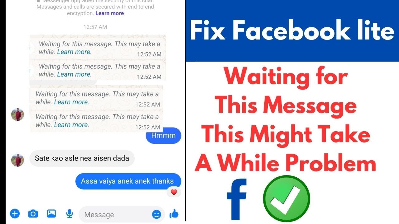 Fix Facebook lite Waiting for This Message This Might Take a While Problem