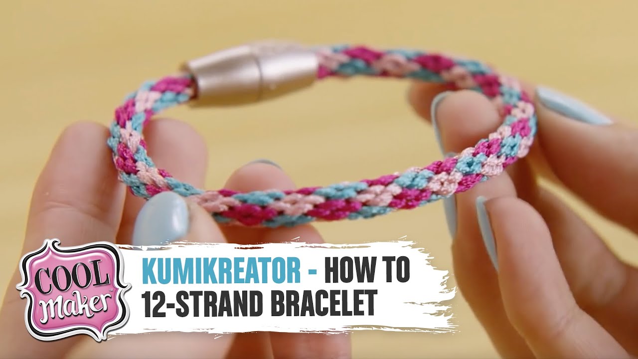 Cool Maker | KumiKreator | How to Make a 12-Strand Bracelet