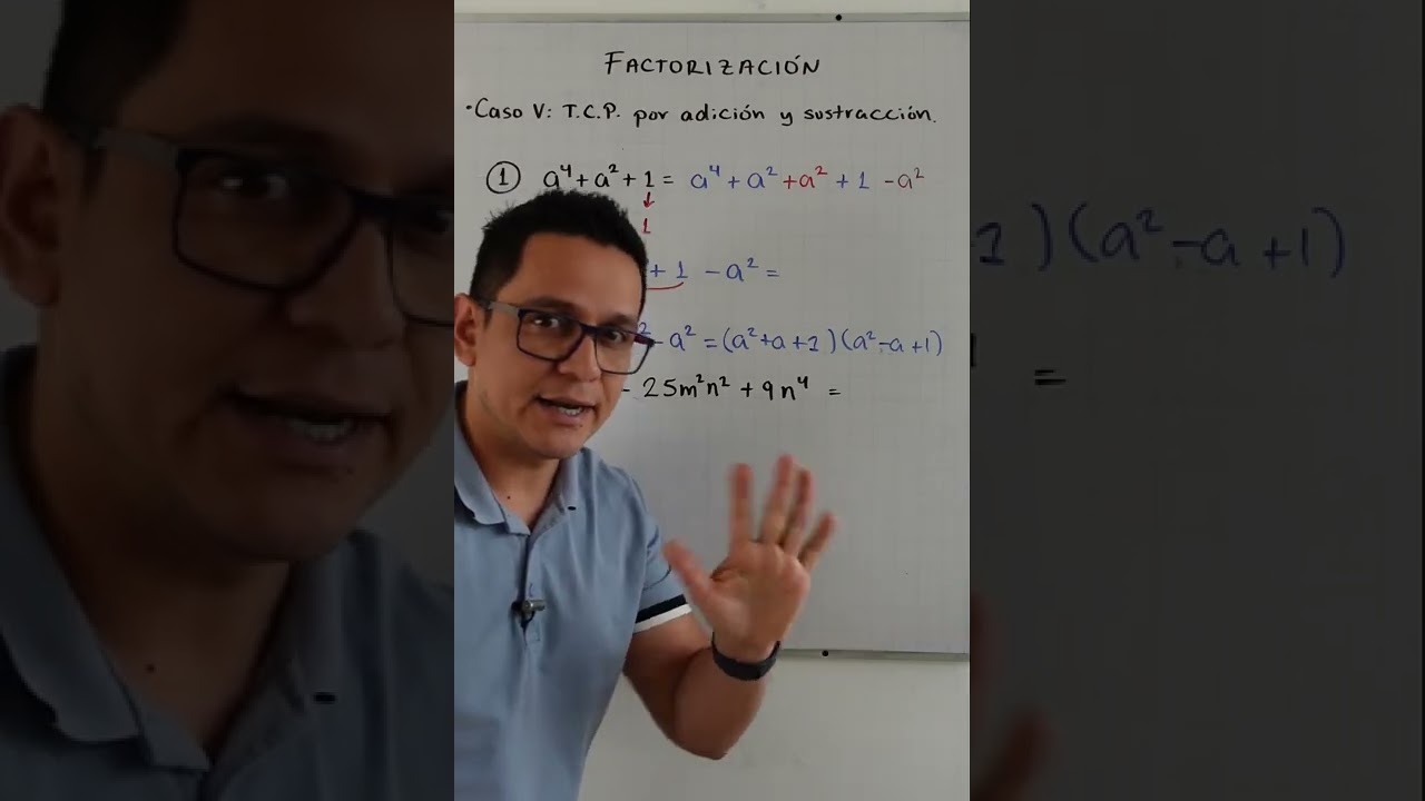 Factorización de un Trinomio Cuadrado Perfecto por adición y sustracción