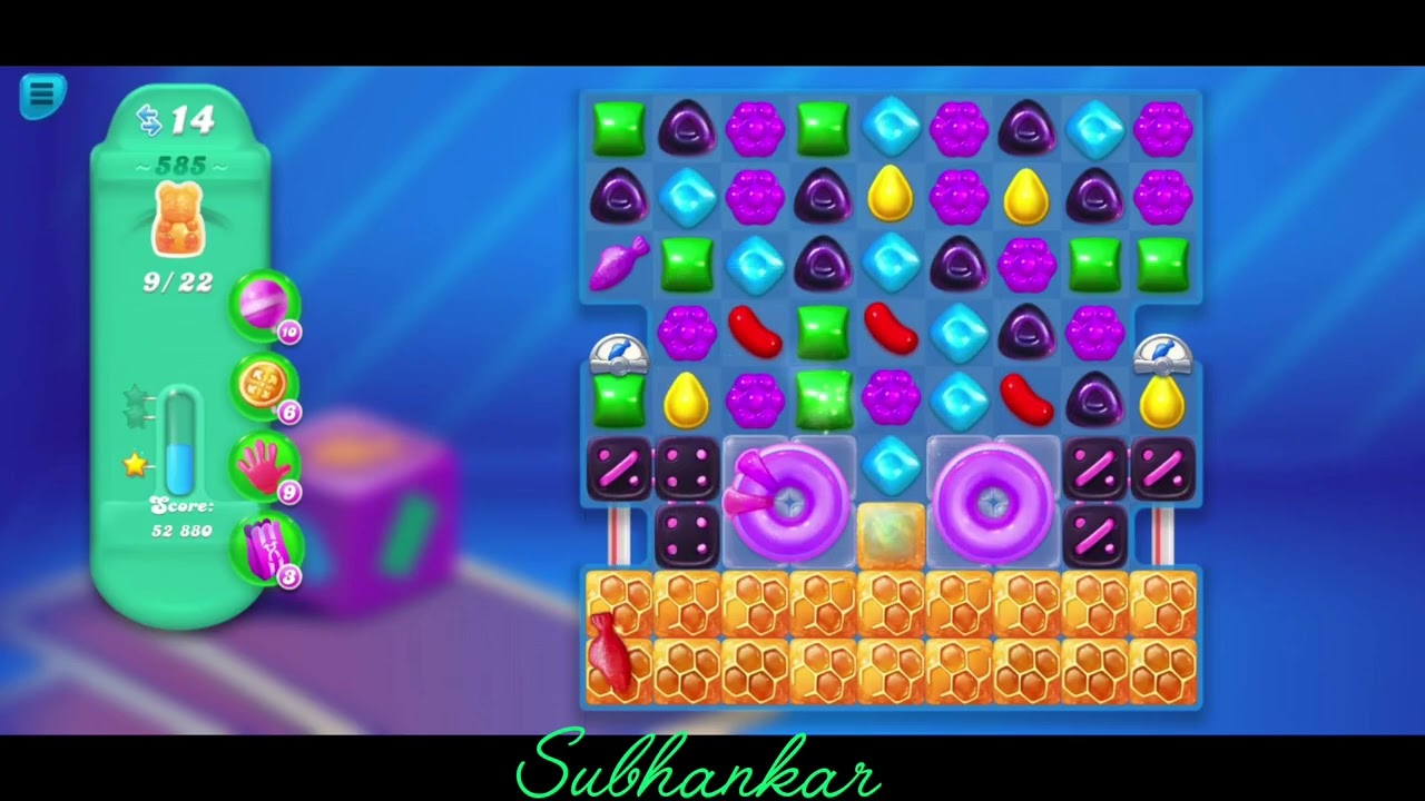 Candy Crush Soda Saga. Level 585.⭐⭐ Star.Level 585 Help.@Subhankar0002.