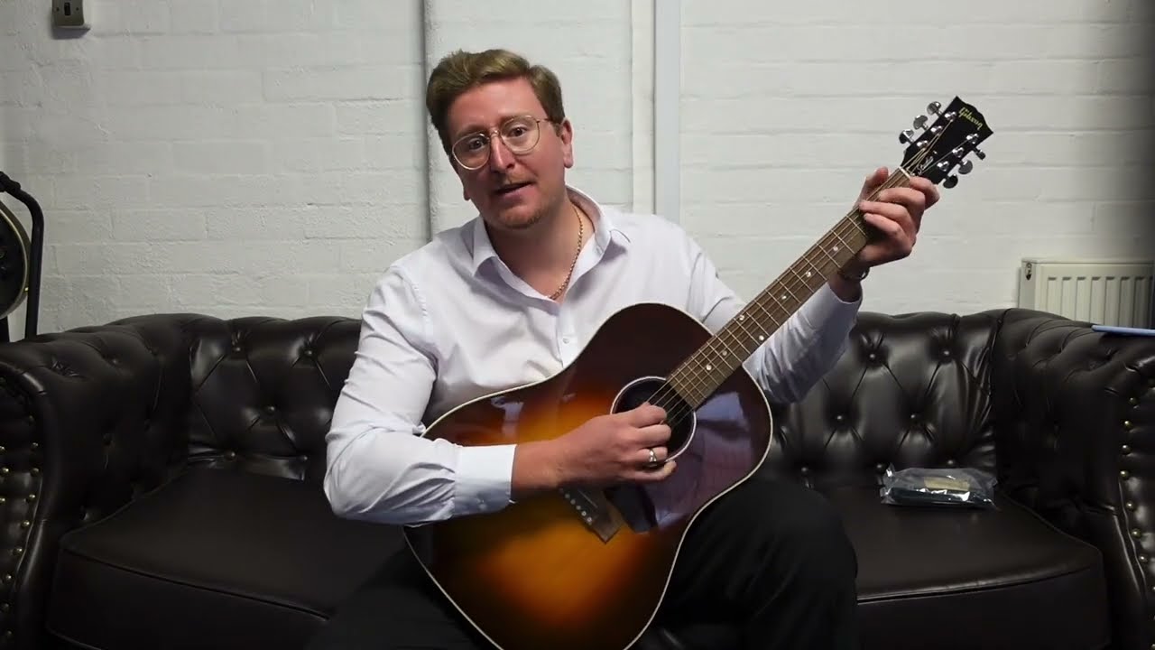 Gibson J-45 Studio Walnut Burst Electro Acoustic Guitar - Rimmers Music Talk & Tones With James
