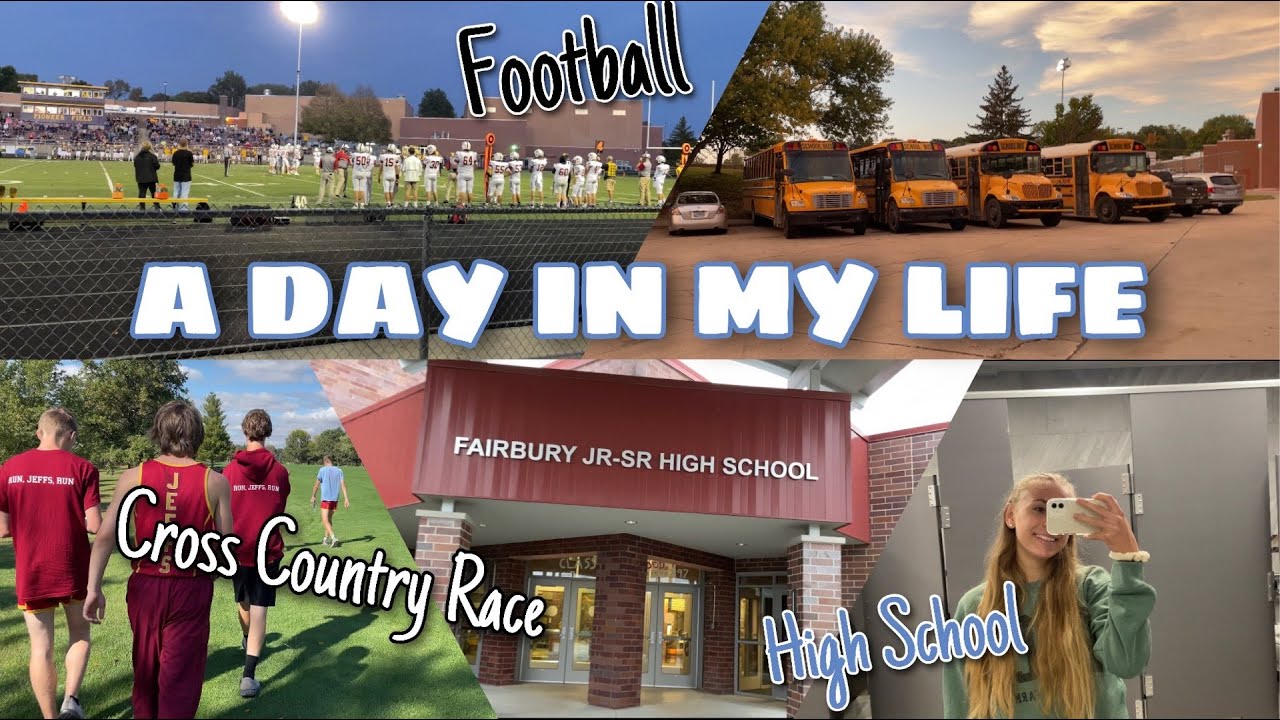 A DAY IN MY LIFE - High School 🚌 Cross Country Race 🏃‍♀️ Football 🏈 // AUSLANDSJAHR USA 2021/22