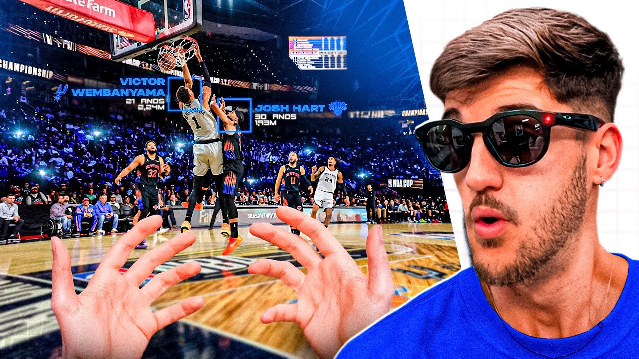 POV DA FINAL DA NBA CUP DENTRO DA QUADRA (VLOG)