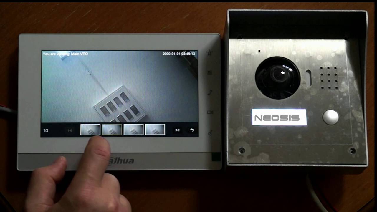 Videointerfon IP DAHUA VTH1550CH + VTO2000A - Neosis.ro