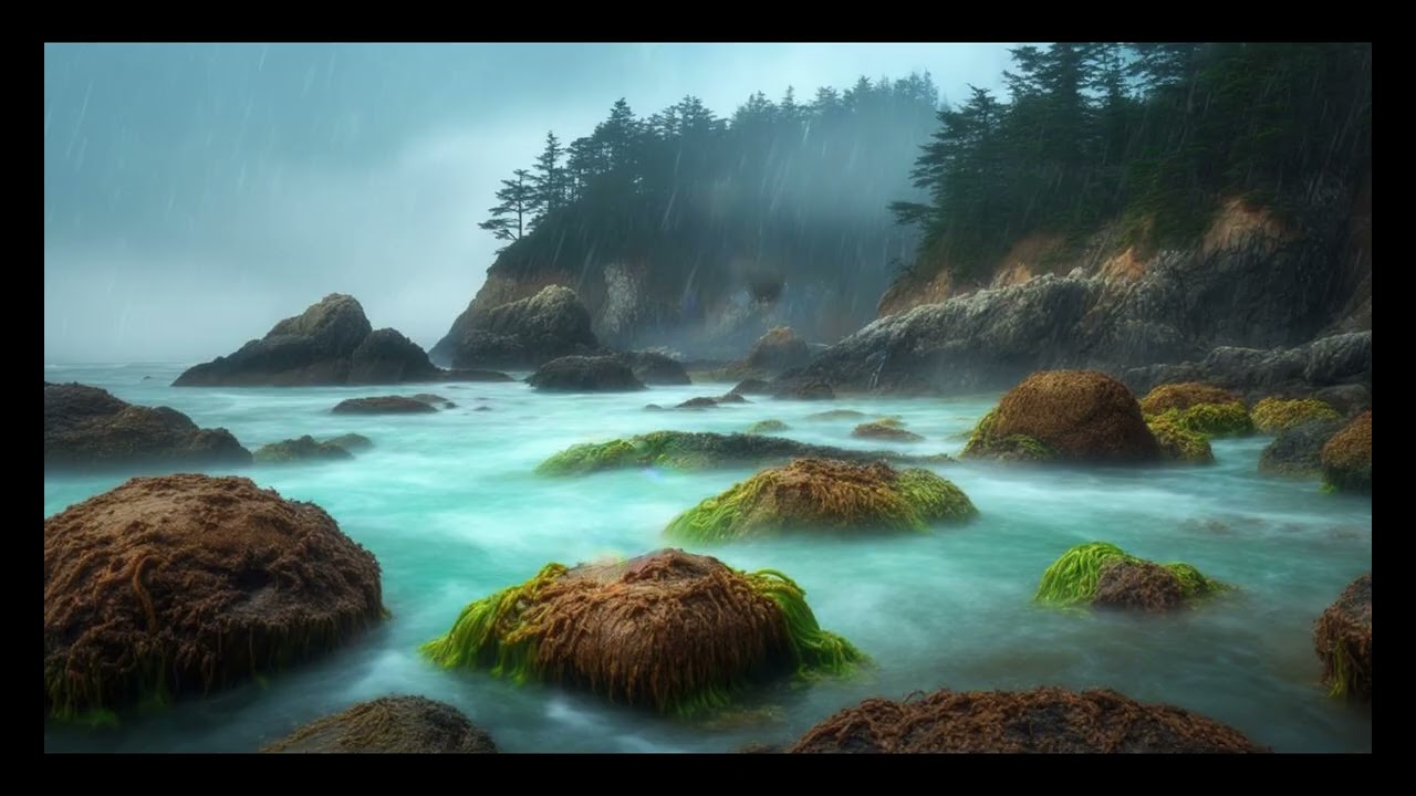 Deep Coastal Rain | Binaural Meditation for Relaxation & Calm – DF Tram