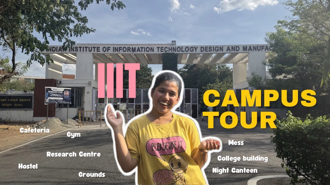 IIITDM Kancheepuram Campus Tour | Chennai Campus | Hostel, Gym, Grounds, Mess, Library, College 