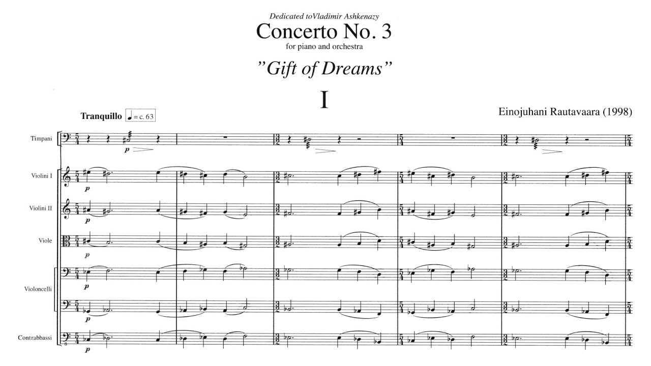 Einojuhani Rautavaara - Piano Concerto No. 3 