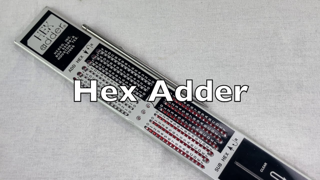 Hexadecimal mechanical calculator from the 1970s