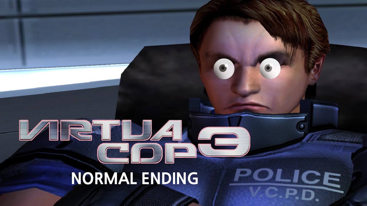 [Sinden Lightgun] Virtua Cop 3. 1 coin. normal end. No crosshair. CXBX