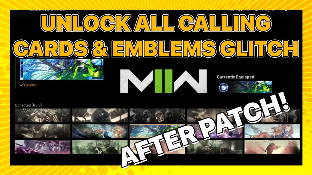 MW2 UNLOCK ALL CALLING CARDS AND EMBLEMS GLITCH TUTORIAL - HOW TO GET AFTER PATCH UPDATE !!