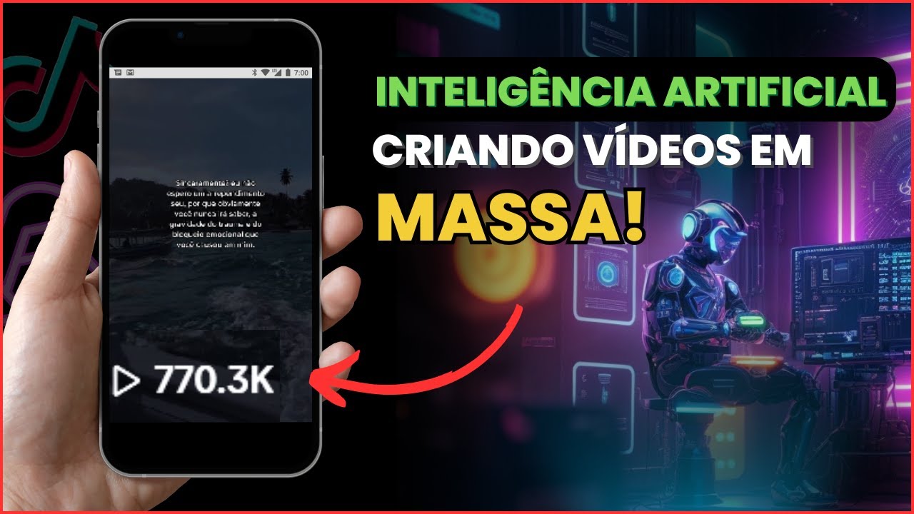 Como Criar 300 TIKTOK em 13 MINUTOS e Monetizar seu Canal Dark - Melhor NICHO de TIKTOK Dark