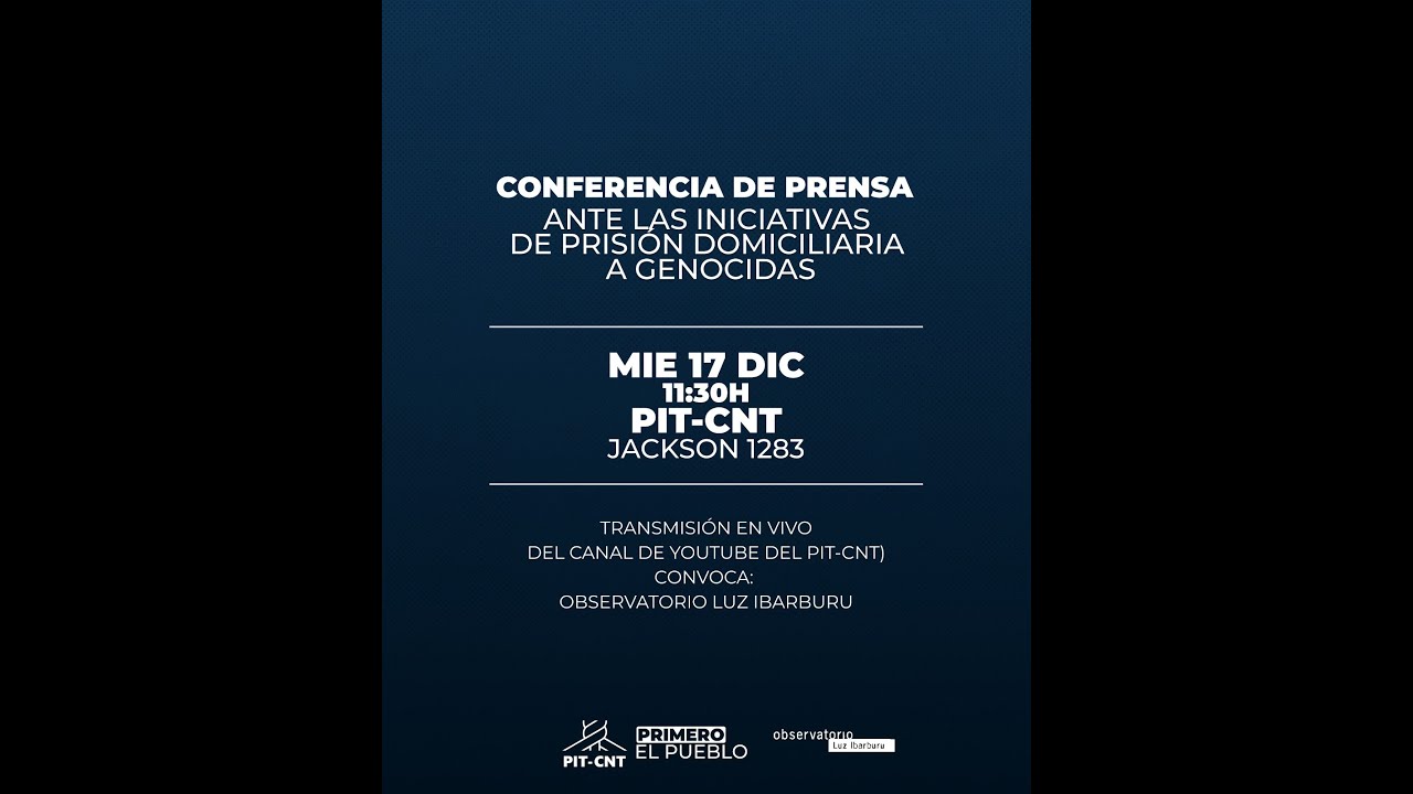 Conferencia de prensa 17-12-2025 11:30hs