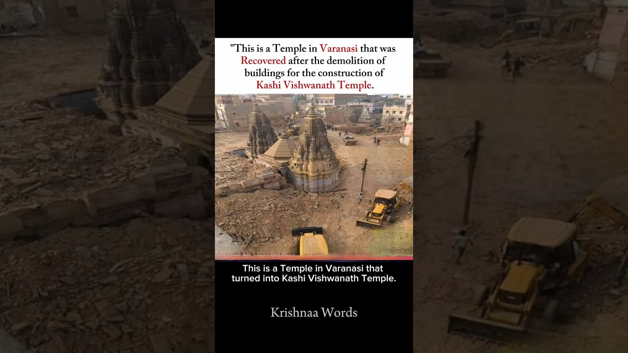 Kashi&rsquo;s Secret: Temple Reborn After Demolition! 🔱🙏🏻 #hindutemple #spiritualhealing