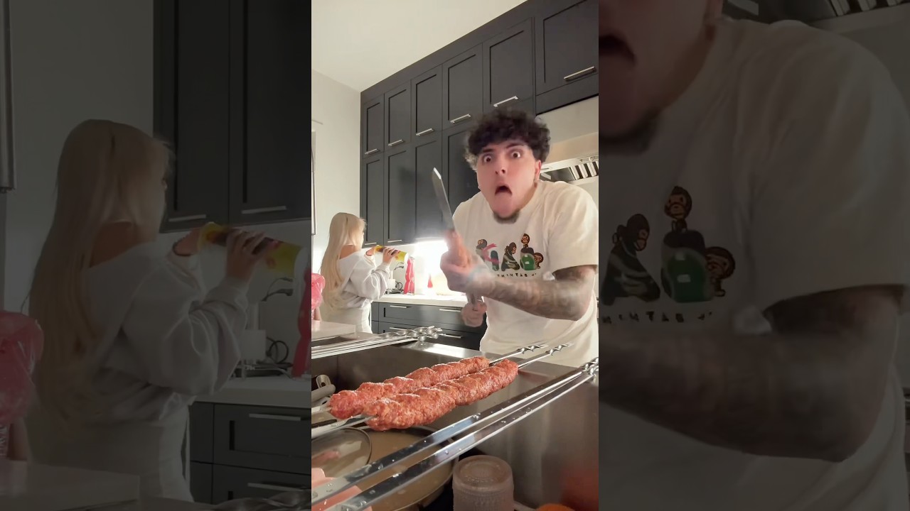ПРИГОТОВИЛ АРМЯНСКИЙ ШАШЛЫК ДЛЯ МОЕЙ ЛАТИНСКОЙ ЖЕНЫ 😋 #gnb #shortsviral #shorts #еда #couplegoals