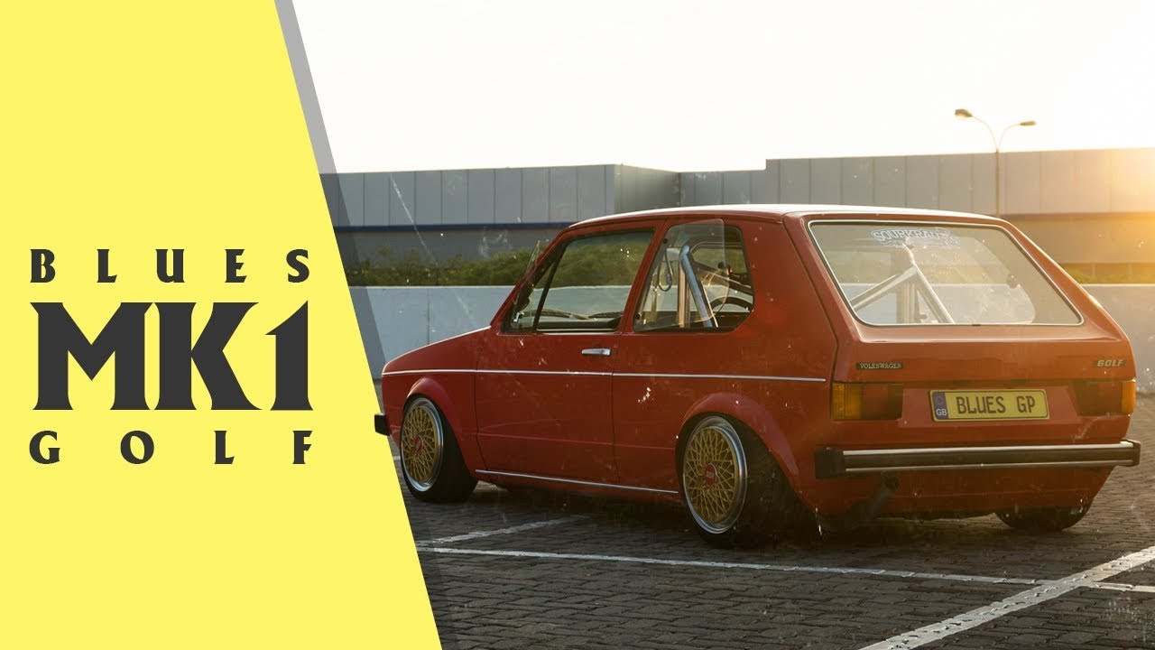 Blues VW MK1 Golf 2Dr - 2.0 16V ABF | Bagged | SSR Wheels (4K)