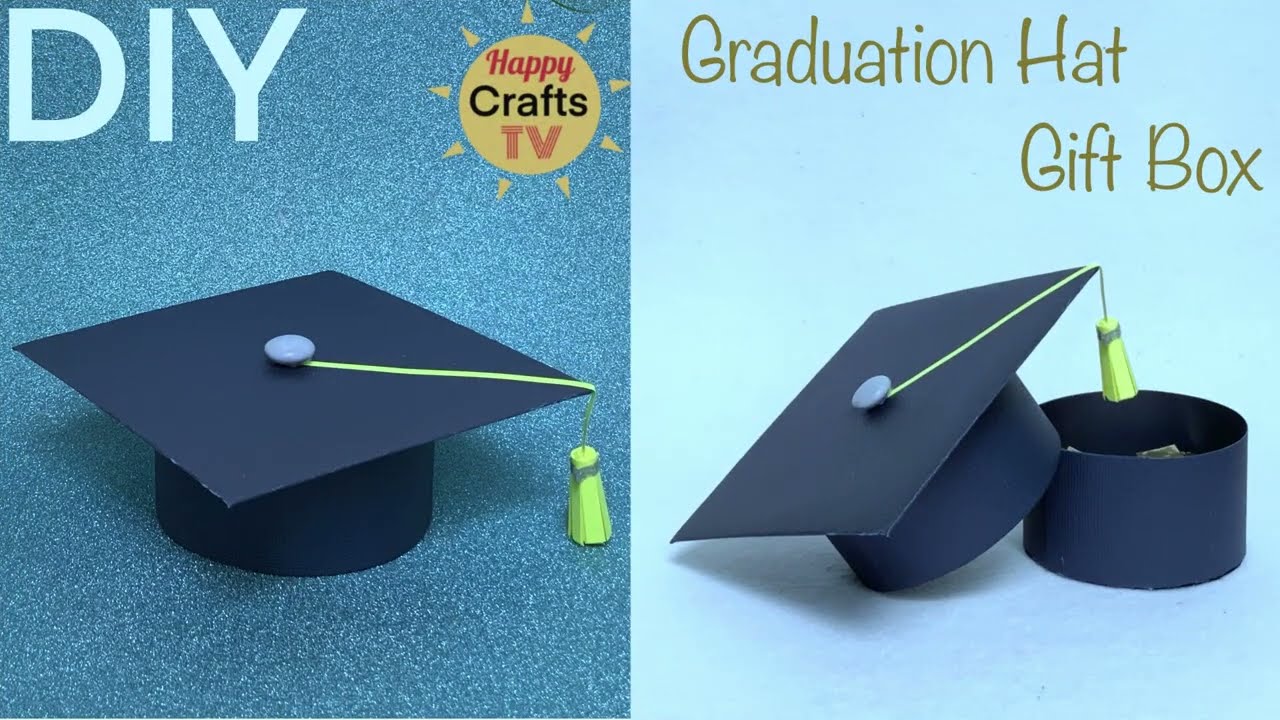 HOW TO MAKE GRADUATION CAP GIFT BOX I DIY Paper Hat Gift Box l Graduation Gift Ideas