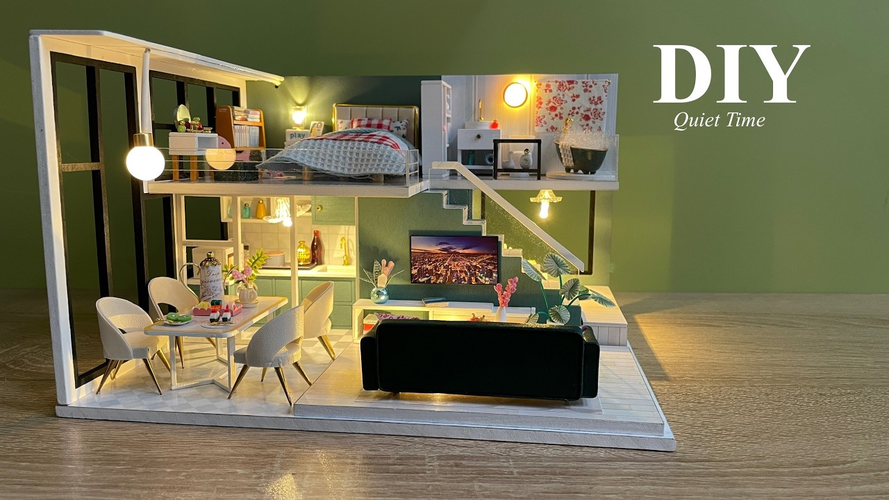 Quiet Time | DIY Miniature Dollhouse Crafts | Relaxing Satisfying Video