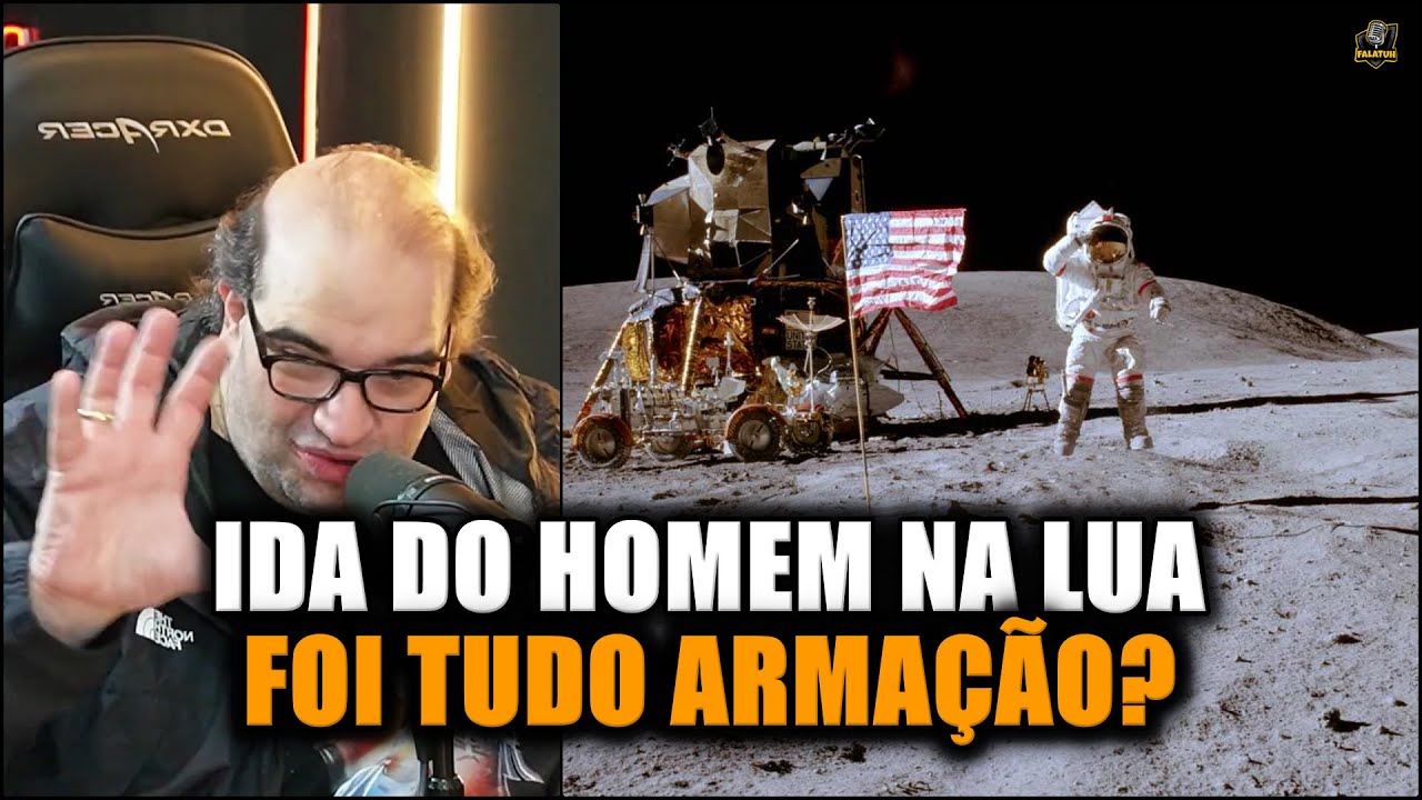 A teoria da conspira&ccedil;&atilde;o sobre a ida do homem &agrave; Lua #sergiosacani #podcast #falatuh