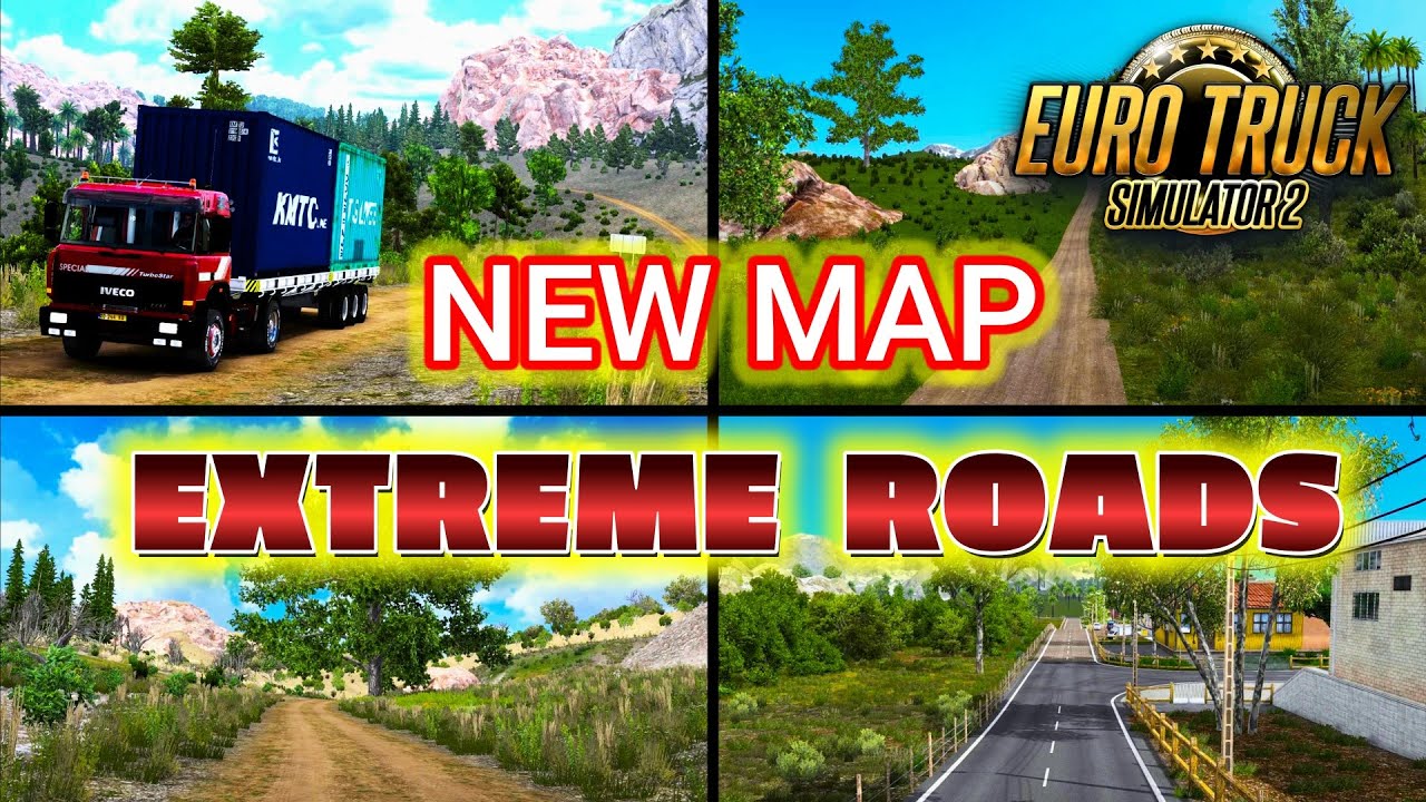 ETS2 NEW MAP EXTREME v1.5.3 | 1.53 AND 1.54 ETS2 | Best ETS2 Map for Long Routes: Stunning Scenery