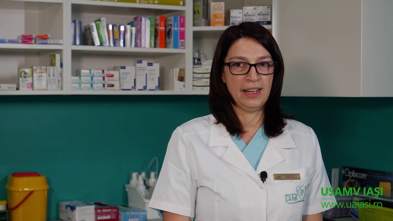 Dr. Diana Mocanu - absolventă a Facultății de Medicină Veterinară Iași