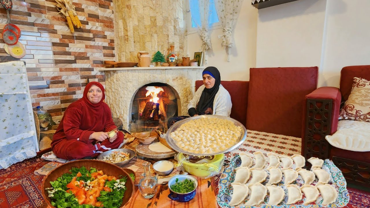 سفرتنا الرمضانية كاملة🔥شيشبرك باللبن المضغوط|سمبوسك|سلطة روكا| لمة دافية😍