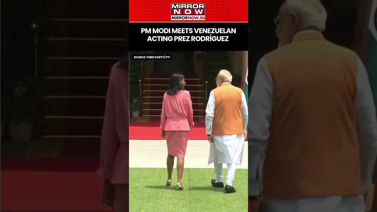 PM Modi Meets Delcy Rodr&iacute;guez To Strengthen India-Venezuela Ties #shorts
