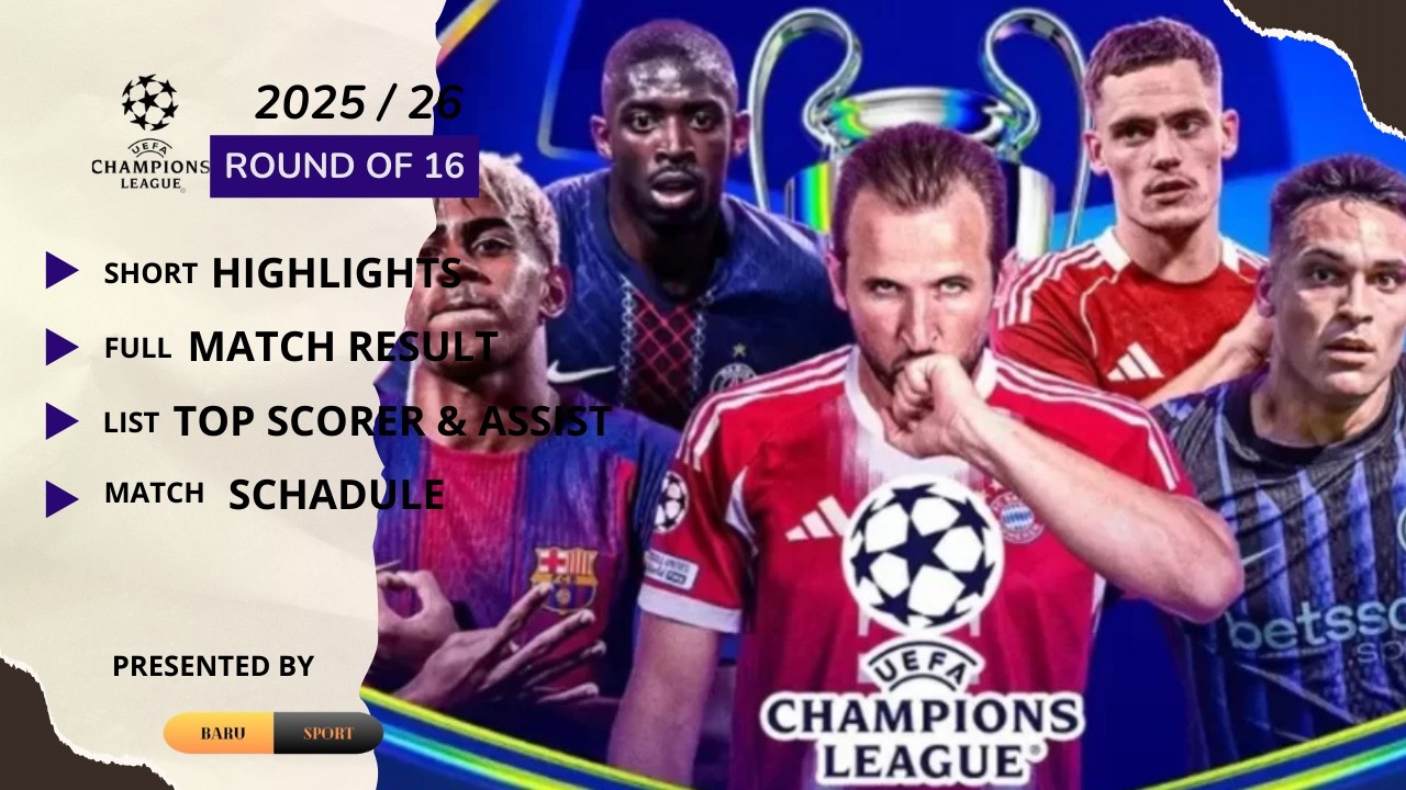 Champions League highlights Round of 16 Leg 2 2025/26 | Baru Sport