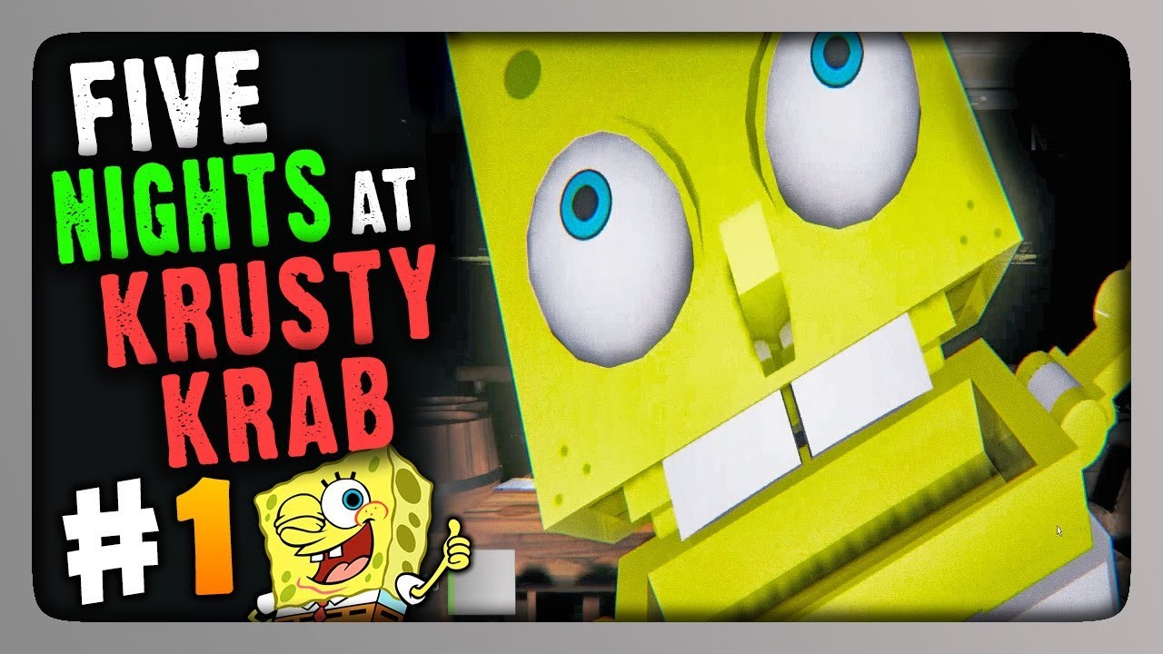 Five Nights at the Krusty Krab Прохождение #1 - НОЧИ 1 и 2 🍔