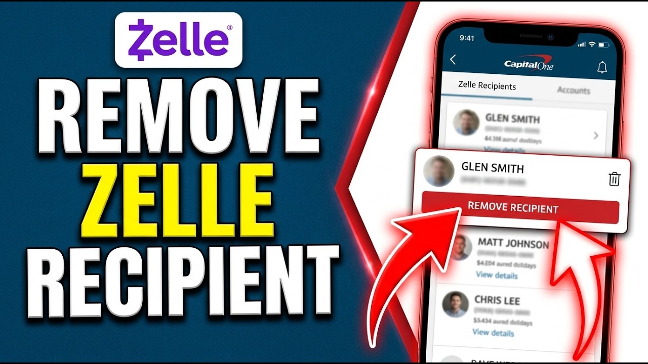How to Remove Zelle Recipient on Capital One App 2026 (Delete Recipient)