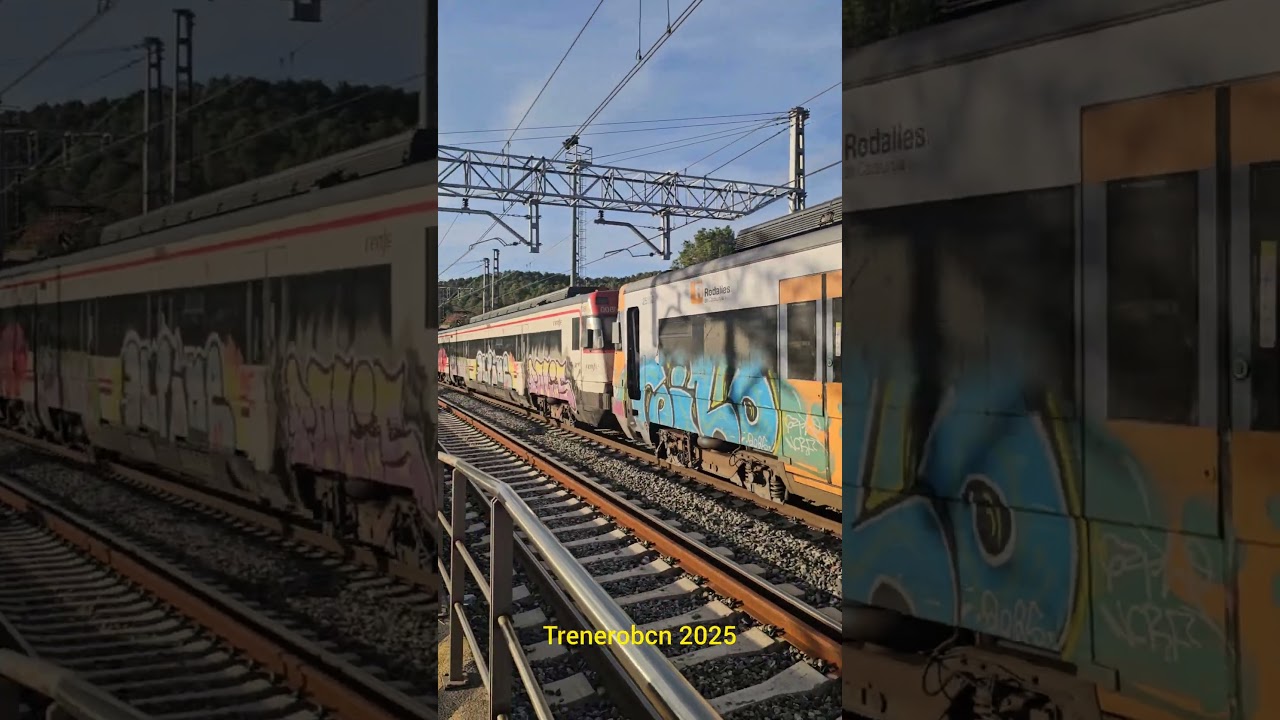 447.007 saliendo de Castellbisbal y Iryo lento #railway #automobile
